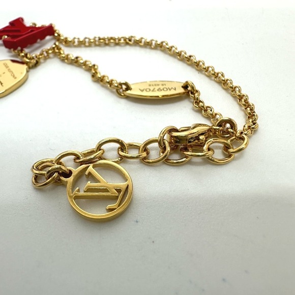 LOUIS VUITTON Red Charm Bracelet - Picture 6 of 7